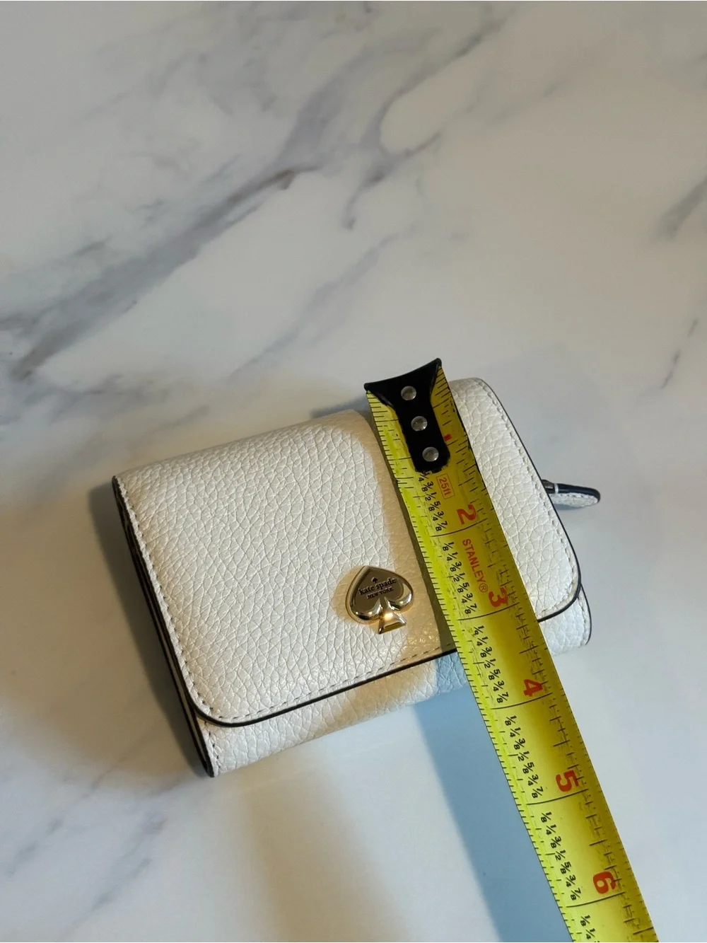 New Kate spade light pink pebbled leather wallet